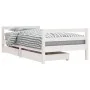 Estructura cama infantil y cajones madera pino blanco 80x160 cm von , Kinderbetten und Betten für Kinder - Ref: Foro24-834445...