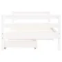 Estructura cama infantil y cajones madera pino blanco 80x160 cm von , Kinderbetten und Betten für Kinder - Ref: Foro24-834445...
