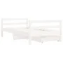 Estructura cama infantil y cajones madera pino blanco 80x160 cm von , Kinderbetten und Betten für Kinder - Ref: Foro24-834445...