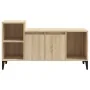 Mueble para TV madera contrachapada roble Sonoma 100x35x55 cm by , TV Furniture - Ref: Foro24-821183, Price: 70,92 €, Discoun...