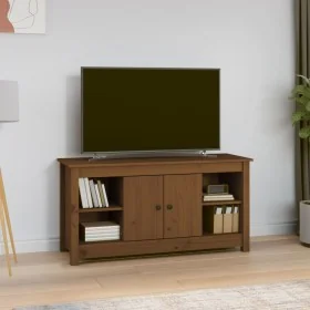 Mueble de TV madera maciza de pino marrón miel 103x36,5x52 cm von , TV-Möbel - Ref: Foro24-814577, Preis: 72,45 €, Rabatt: %