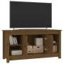 Mueble de TV madera maciza de pino marrón miel 103x36,5x52 cm von , TV-Möbel - Ref: Foro24-814577, Preis: 72,45 €, Rabatt: %