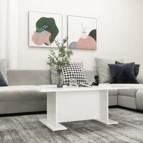 Mesa de centro de madera contrachapada blanco 103,5x60x40 cm by , Coffee table - Ref: Foro24-806840, Price: 44,99 €, Discount: %