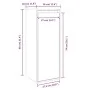 Armario de pared de madera maciza de pino 30x30x80 cm von , Regale und Regale - Ref: Foro24-813495, Preis: 56,80 €, Rabatt: %