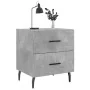 Mesita noche 2 uds madera ingeniería gris hormigón 40x35x47,5cm de , Mesitas de noche - Ref: Foro24-827349, Precio: 88,08 €, ...
