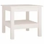 Mesa de centro de madera maciza de pino blanco 45x45x40 cm by , Coffee table - Ref: Foro24-814265, Price: 59,19 €, Discount: %