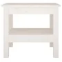 Mesa de centro de madera maciza de pino blanco 45x45x40 cm by , Coffee table - Ref: Foro24-814265, Price: 59,19 €, Discount: %