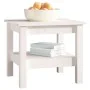 Mesa de centro de madera maciza de pino blanco 45x45x40 cm by , Coffee table - Ref: Foro24-814265, Price: 59,19 €, Discount: %