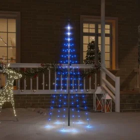 Árbol de Navidad en asta de bandera 108 LED azul 180 cm von , Weihnachtsbeleuchtung - Ref: Foro24-343520, Preis: 16,70 €, Rab...