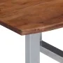 Mesa de centro borde natural madera maciza acacia 60x60x40 cm by , Coffee table - Ref: Foro24-247826, Price: 96,70 €, Discoun...