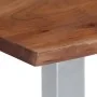Mesa de centro borde natural madera maciza acacia 60x60x40 cm by , Coffee table - Ref: Foro24-247826, Price: 96,70 €, Discoun...