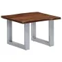 Mesa de centro borde natural madera maciza acacia 60x60x40 cm by , Coffee table - Ref: Foro24-247826, Price: 96,70 €, Discoun...