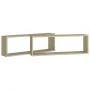 Estantes cubos de pared 2 uds contrachapada roble 80x15x26,5 cm by , Shelves and shelves - Ref: Foro24-807115, Price: 33,14 €...