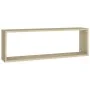 Estantes cubos de pared 2 uds contrachapada roble 80x15x26,5 cm by , Shelves and shelves - Ref: Foro24-807115, Price: 33,14 €...