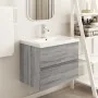 Mueble de lavabo madera de ingeniería gris Sonoma 60x38,5x45 cm von , Badezimmermöbel - Ref: Foro24-815649, Preis: 55,58 €, R...