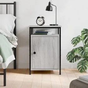 Mesita de noche madera contrachapada gris Sonoma 40x42x60 cm by , Nightstands - Ref: Foro24-825869, Price: 42,13 €, Discount: %
