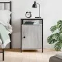 Mesita de noche madera contrachapada gris Sonoma 40x42x60 cm de , Mesitas de noche - Ref: Foro24-825869, Precio: 42,11 €, Des...