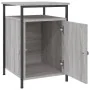 Mesita de noche madera contrachapada gris Sonoma 40x42x60 cm de , Mesitas de noche - Ref: Foro24-825869, Precio: 42,11 €, Des...