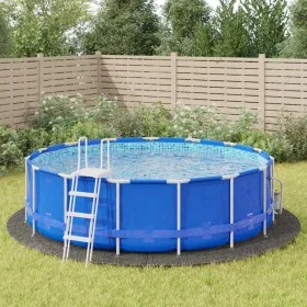Tapiz de suelo piscina geotextil de poliéster gris claro Ø500cm by , Pool covers - Ref: Foro24-94229, Price: 104,29 €, Discou...
