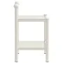 Mesitas de noche 2 unidades metal vidrio blanco y transparente by , Nightstands - Ref: Foro24-325078, Price: 83,48 €, Discoun...