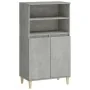 Aparador alto madera contrachapada gris hormigón 60x36x110 cm de , Aparadores - Ref: Foro24-821224, Precio: 81,75 €, Descuent...