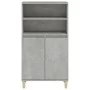 Aparador alto madera contrachapada gris hormigón 60x36x110 cm de , Aparadores - Ref: Foro24-821224, Precio: 81,75 €, Descuent...