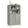 Aparador alto madera contrachapada gris hormigón 60x36x110 cm de , Aparadores - Ref: Foro24-821224, Precio: 81,75 €, Descuent...