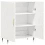 Aparador de madera contrachapada blanco brillante 69,5x34x90 cm de , Aparadores - Ref: Foro24-827702, Precio: 82,50 €, Descue...