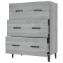 Aparador de madera de ingeniería gris Sonoma 69,5x34x90 cm de , Aparadores - Ref: Foro24-817349, Precio: 93,67 €, Descuento: %