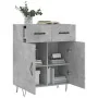 Aparador de madera de ingeniería gris hormigón 69,5x34x90 cm de , Aparadores - Ref: Foro24-827976, Precio: 85,90 €, Descuento: %