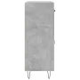 Aparador de madera de ingeniería gris hormigón 69,5x34x90 cm de , Aparadores - Ref: Foro24-827976, Precio: 85,90 €, Descuento: %