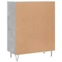 Aparador de madera de ingeniería gris hormigón 69,5x34x90 cm de , Aparadores - Ref: Foro24-827976, Precio: 85,90 €, Descuento: %