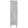 Aparador alto madera de ingeniería gris hormigón 69,5x31x115 cm by , Sideboards - Ref: Foro24-828320, Price: 72,84 €, Discoun...