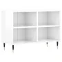 Mueble de TV madera de ingeniería blanco brillo 69,5x30x50 cm de , Muebles TV - Ref: Foro24-826958, Precio: 46,98 €, Descuent...