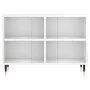 Mueble de TV madera de ingeniería blanco brillo 69,5x30x50 cm de , Muebles TV - Ref: Foro24-826958, Precio: 46,98 €, Descuent...