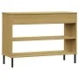 Armario consola patas de metal madera maciza pino marrón OSLO von , Seitentische - Ref: Foro24-351003, Preis: 74,49 €, Rabatt: %