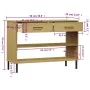 Armario consola patas de metal madera maciza pino marrón OSLO von , Seitentische - Ref: Foro24-351003, Preis: 74,49 €, Rabatt: %