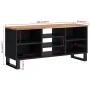 Mueble de TV madera acacia y madera contrachapada 100x33x46 cm von , TV-Möbel - Ref: Foro24-351967, Preis: 80,89 €, Rabatt: %