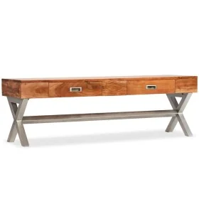 Mueble de TV con cajones madera maciza de acacia 140 cm by , TV Furniture - Ref: Foro24-245373, Price: 197,28 €, Discount: %