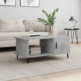 Mesa de centro madera contrachapada gris hormigón 90x50x40 cm by , Coffee table - Ref: Foro24-829504, Price: 70,29 €, Discoun...