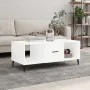 Mesa de centro madera contrachapada blanco brillo 102x50x40 cm by , Coffee table - Ref: Foro24-829318, Price: 51,95 €, Discou...