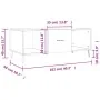 Mesa de centro madera contrachapada blanco brillo 102x50x40 cm by , Coffee table - Ref: Foro24-829318, Price: 51,95 €, Discou...