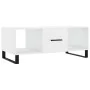 Mesa de centro madera contrachapada blanco brillo 102x50x40 cm by , Coffee table - Ref: Foro24-829326, Price: 59,33 €, Discou...
