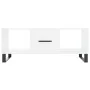 Mesa de centro madera contrachapada blanco brillo 102x50x40 cm by , Coffee table - Ref: Foro24-829326, Price: 59,33 €, Discou...