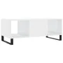 Mesa de centro madera contrachapada blanco brillo 102x50x40 cm by , Coffee table - Ref: Foro24-829326, Price: 59,33 €, Discou...