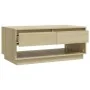 Mesa de centro madera contrachapada roble Sonoma 102,5x55x44 cm by , Coffee table - Ref: Foro24-809506, Price: 102,16 €, Disc...