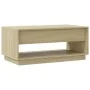 Mesa de centro madera contrachapada roble Sonoma 102,5x55x44 cm by , Coffee table - Ref: Foro24-809506, Price: 102,16 €, Disc...