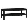 Mesa de centro de madera maciza de pino negro 110x50x40 cm by , Coffee table - Ref: Foro24-814278, Price: 130,72 €, Discount: %