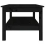 Mesa de centro de madera maciza de pino negro 110x50x40 cm by , Coffee table - Ref: Foro24-814278, Price: 130,72 €, Discount: %