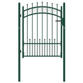Puerta de valla con picos acero verde 100x125 cm von , Gartentore - Ref: Foro24-146384, Preis: 137,89 €, Rabatt: %
